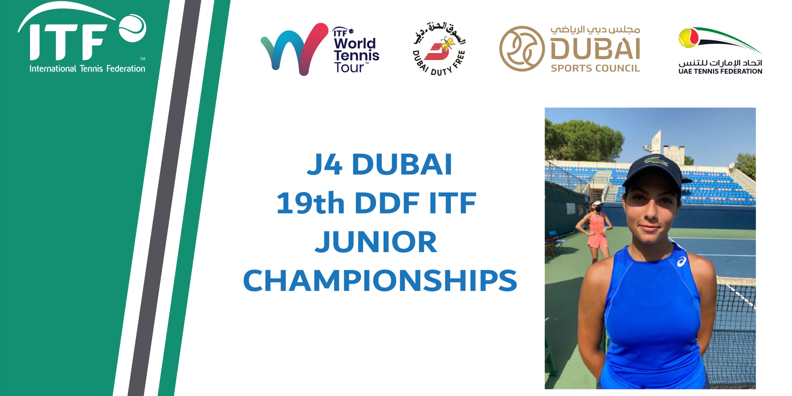 Bulgarian Eva Busaad the winner of 19th DDF ITF Juniors Championshipsفوز البلغارية إيفا بوسعد المركز الاول في بطولة دبي - السوق الحرة للشابات 
