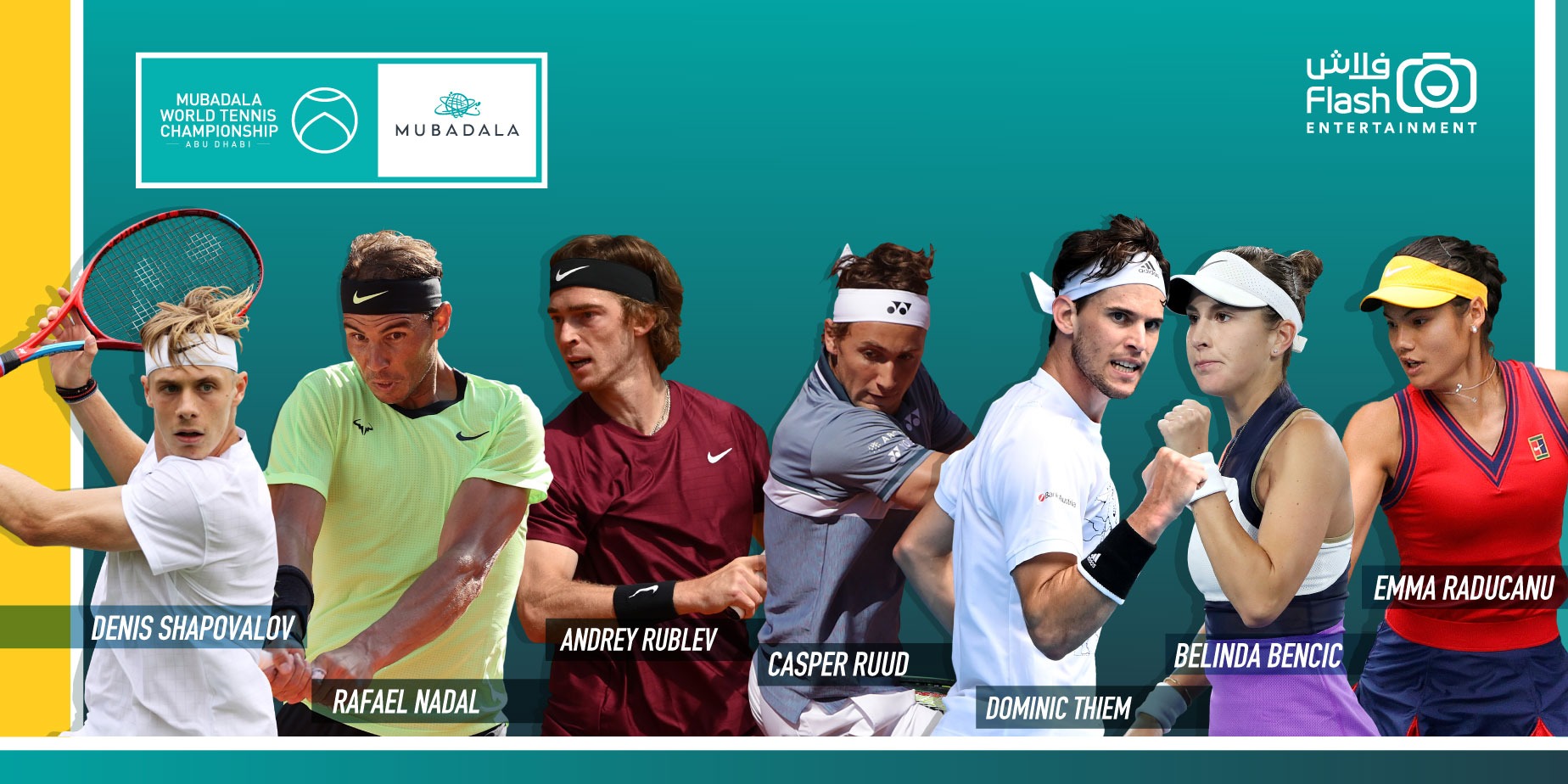 ANDREY RUBLEV RETURNS TO THE MUBADALA بطولة مبادلة العالمية للتنس تشهد مشاركةً جديدةً للبطل الروسي أندريه روبليف
